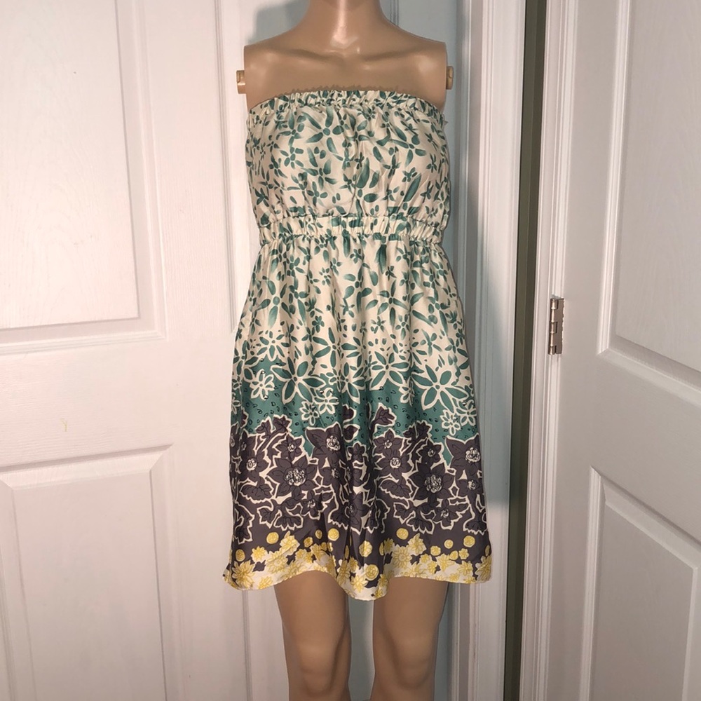 Ophelia Green Print Dress M